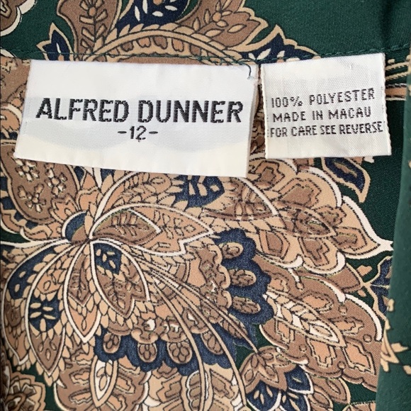 Green and Gold Floral Blouse - Picture 5 of 14